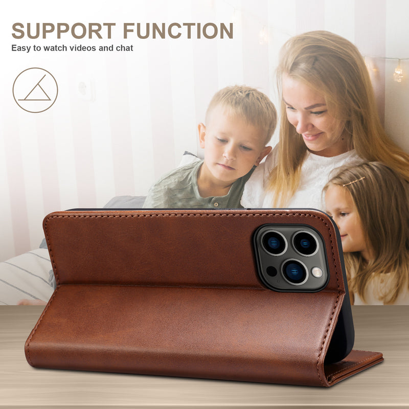 Load image into Gallery viewer, [With Card Slot] Apple iPhone X/XS/XR/XS Max Leather Flip Shockproof Wallet Series Case
