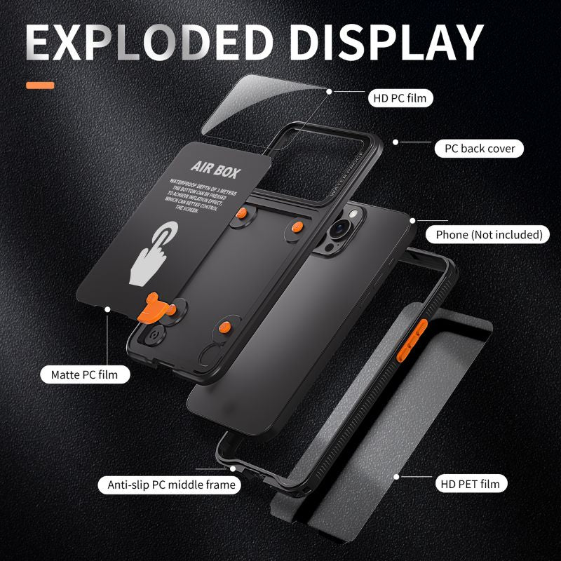 Load image into Gallery viewer, [Air Box][Up to 6.1 inch] - Universal Redpepper Full Covered Waterproof Heavy Duty Tough Armor Lifeproof Series Case
