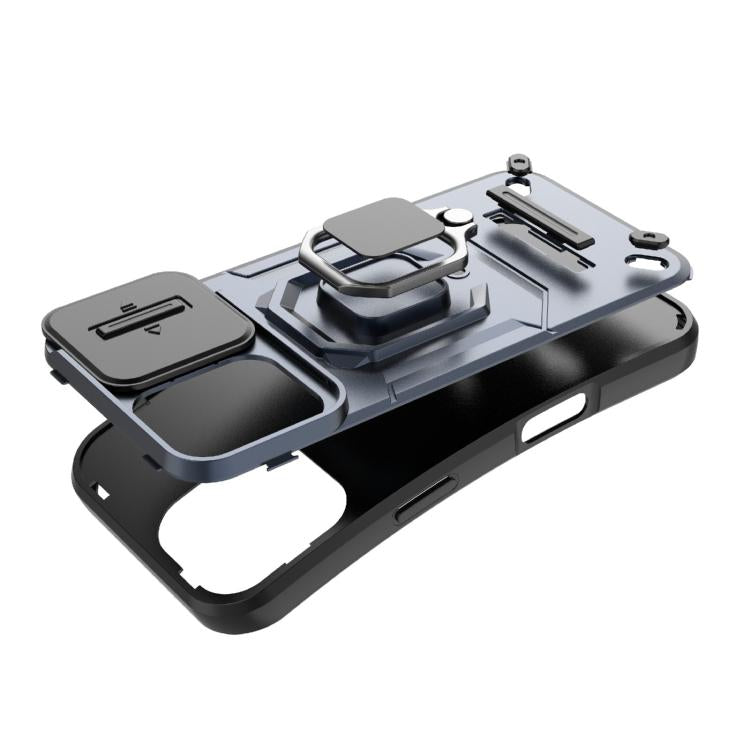 Load image into Gallery viewer, [With Lens Cover][Built-in Stand] Apple iPhone 17/Air/Pro/Max - Shield Shockproof Rugged Heavy Duty Case
