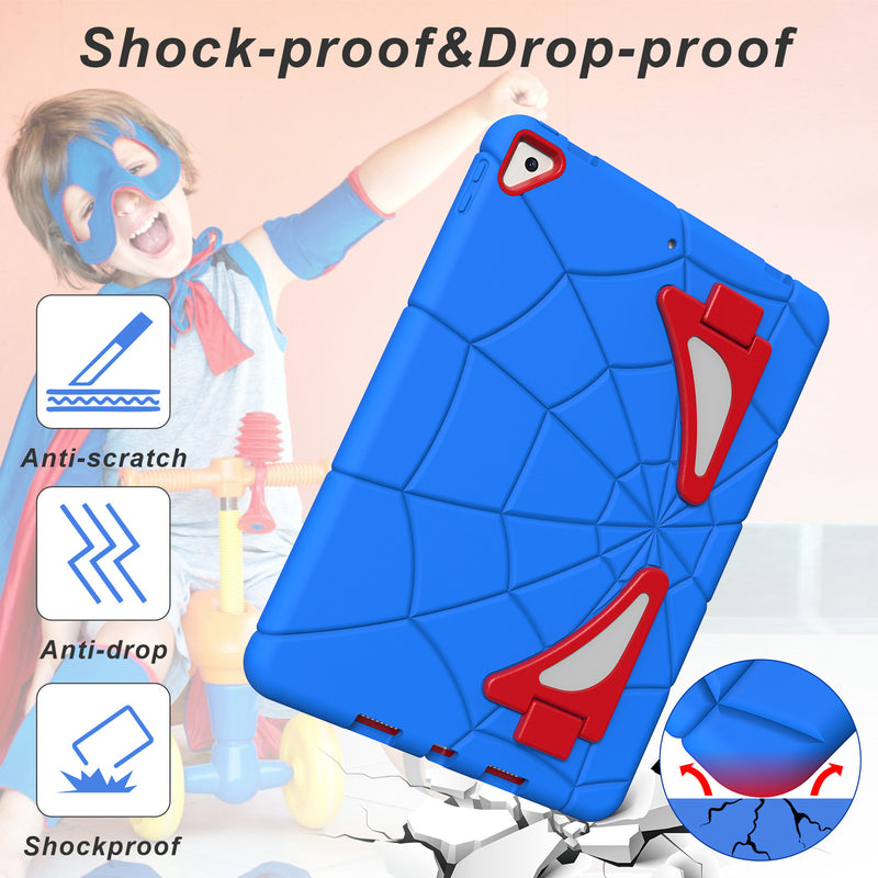 Load image into Gallery viewer, [Built-in Stand] Apple iPad 5/6 9.7'' 5/6th Gen (2017/2018) Spiderman Cartoon Kids Full-cover Silicone Shockproof Case
