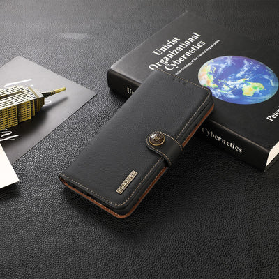 [Built-in RFlD Blocking Material] Samsung Galaxy XCover 5 (G525) - Genuine Leather Flip Stand Wallet Series Case - i-Station Mobile Phone & Electronic Device Repair and Accessories