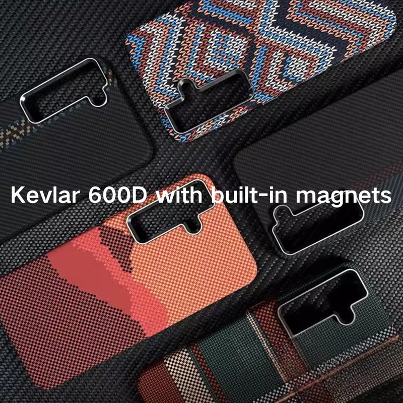 Load image into Gallery viewer, [Magsafe Compatible] Samsung Galaxy S24/Plus/Ultra - Kevlar Carbon Fiber Texture Shockproof Case
