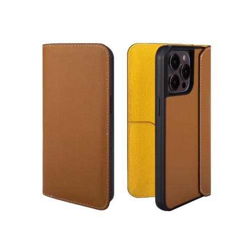 [With Card Slot] Apple iPhone 14/Plus/Pro/Max - HANATORA Business Drop Proof Genuine Leather Flip Wallet Series Case