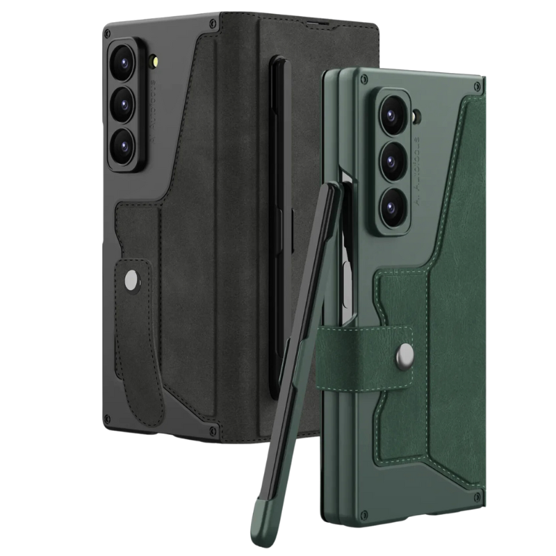 Load image into Gallery viewer, [With Card Slot] Samsung Galaxy Z Fold 4 SM-F936 Leather Shockproof Flip Wallet Series Case
