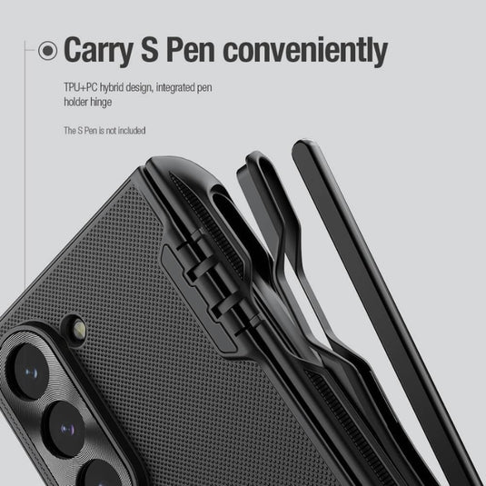 [With S Pen Slot] Samsung Galaxy Z Fold 6 (SM-F956) - Magnetic Anti-sweat Anti-fingerprint Matte Heavy Duty Series Case