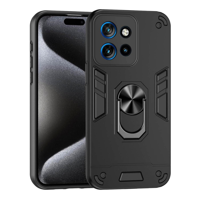 [Built-in Metal Ring Kickstand] Motorola Moto Edge 60 Fusion - Shockproof Heavy Duty Case - i-Station Mobile Phone & Electronic Device Repair and Accessories