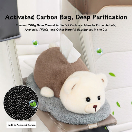 [Built-in Activated Carbon] Creative Cartoon Animal Car Armrest Tissue Box Car Decoration Formaldehyde Absorption - i-Station Mobile Phone & Electronic Device Repair and Accessories
