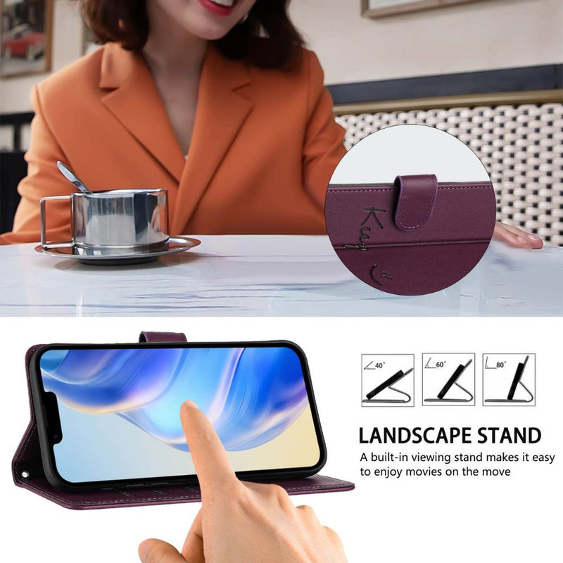 Load image into Gallery viewer, [With Card Slot] OPPO Reno 12 Pro 5G (CPH2629) - Fashion Smile PU Leather Wallet Series Stand Case With Lanyard
