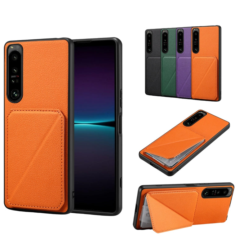 Load image into Gallery viewer, Sony Xperia 10 IV - Business Stand Leather Wallet Series Case
