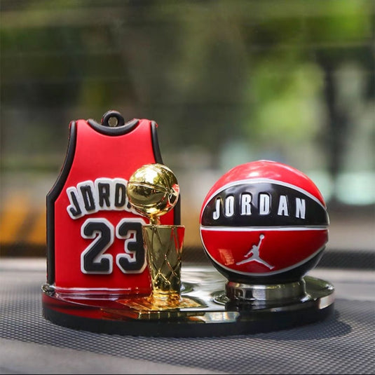 Car Dashboard Ornament Set Creative NBA Basketball Star Themed with Matching Interior Mat - i-Station Mobile Phone & Electronic Device Repair and Accessories