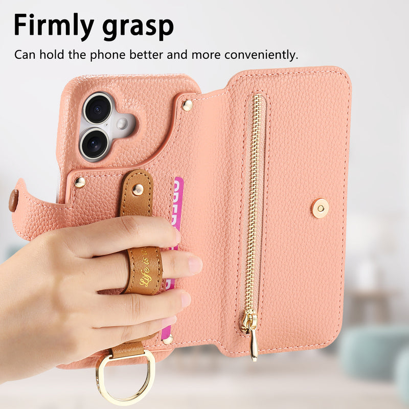 Load image into Gallery viewer, [With RFID Blocking Material] Samsung Galaxy S25 Plus/Ultra - PU Leather Zipper Flip Wallet Series Case
