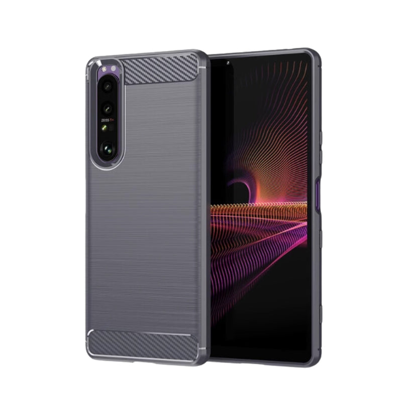 Load image into Gallery viewer, Sony Xperia 1 IV - Drawing Series Carbon Fiber Shockproof TPU Heavy Duty Series Case
