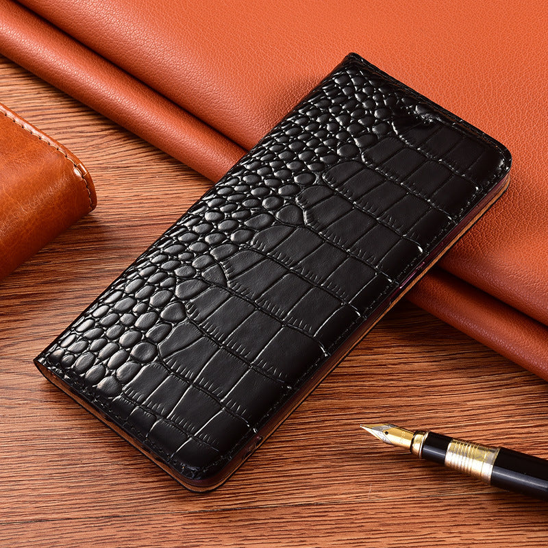 Load image into Gallery viewer, [With Card Slot] Nokia G42 - Genuine Leather Crocodile Pattern Wallet Series Stand Case
