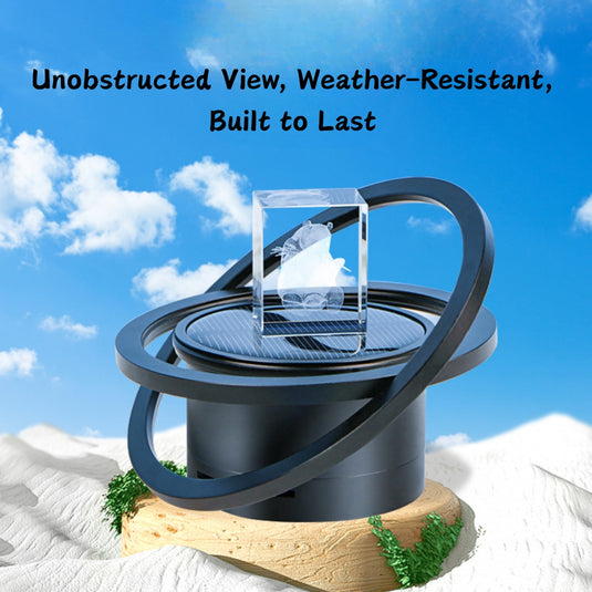 Solar-Powered Slow-Rotating Car Interior Aroma Diffuser Dashboard Ornament Car Decoration - i-Station Mobile Phone & Electronic Device Repair and Accessories