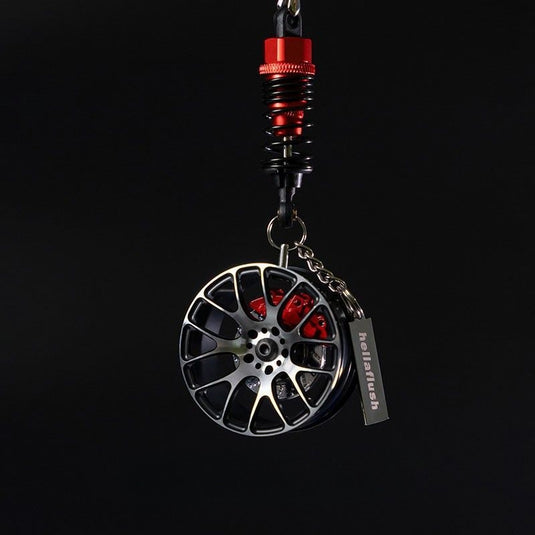 Q5T Wheel Hub Style Car Rearview Mirror Pendant Stylish High-End Vehicle Interior Accessory - i-Station Mobile Phone & Electronic Device Repair and Accessories