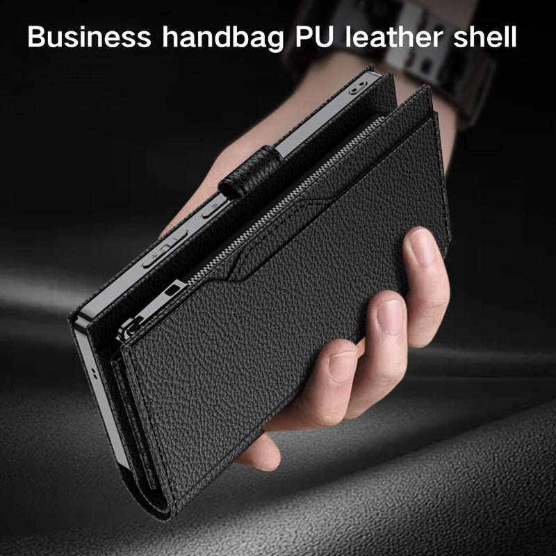 Load image into Gallery viewer, Samsung galaxy S24 Ultra 5G (SM-S928) - Multifunctional Zipper Style PU Leather Wallet Series Case
