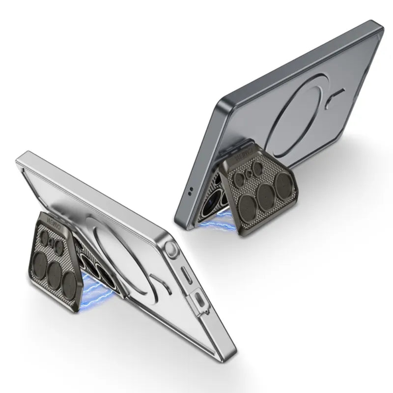 Load image into Gallery viewer, [Magsafe Compatible] Samsung Galaxy S23 Ultra 5G (SM-S918) - Metal Lens Protection Shockproof Kickstand Series Case
