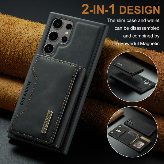 [Magsafe Compatible] Samsung Galaxy S25/Plus/Ultra/Edge - Two-in-One Magnetic Wallet Series Case