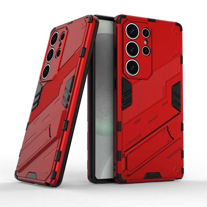 Load image into Gallery viewer, Samsung Galaxy A25 (SM-A256) - Shockproof Punk Stand Heavy Duty Case
