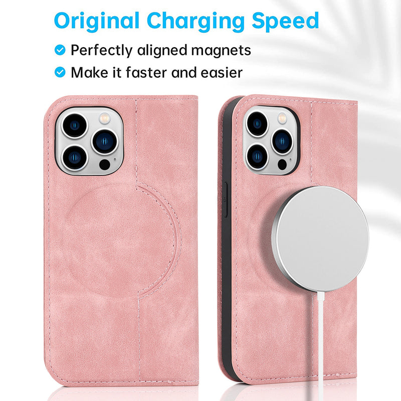 Load image into Gallery viewer, [With Card Slot][Magsafe Compatible] Apple iPhone 11 /Pro/Pro Max Flip Full-cover Protective Genuine Leather Series Case
