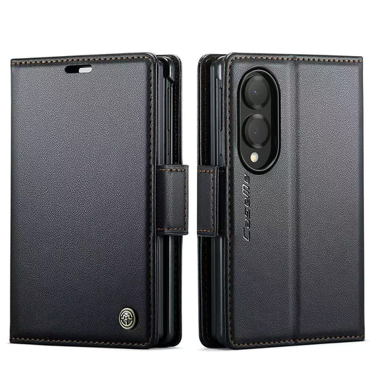 [With Card Slot] Samsung Galaxy Z Fold8 / Ultra - Premium Leather Shockproof Wallet Series Case