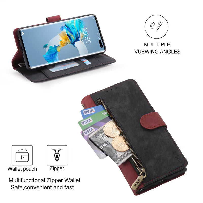 Load image into Gallery viewer, [With Card Solt] Huawei Mate 40/Pro/Pro+ Full-coverage Leather Shockproof Wallet Series Case
