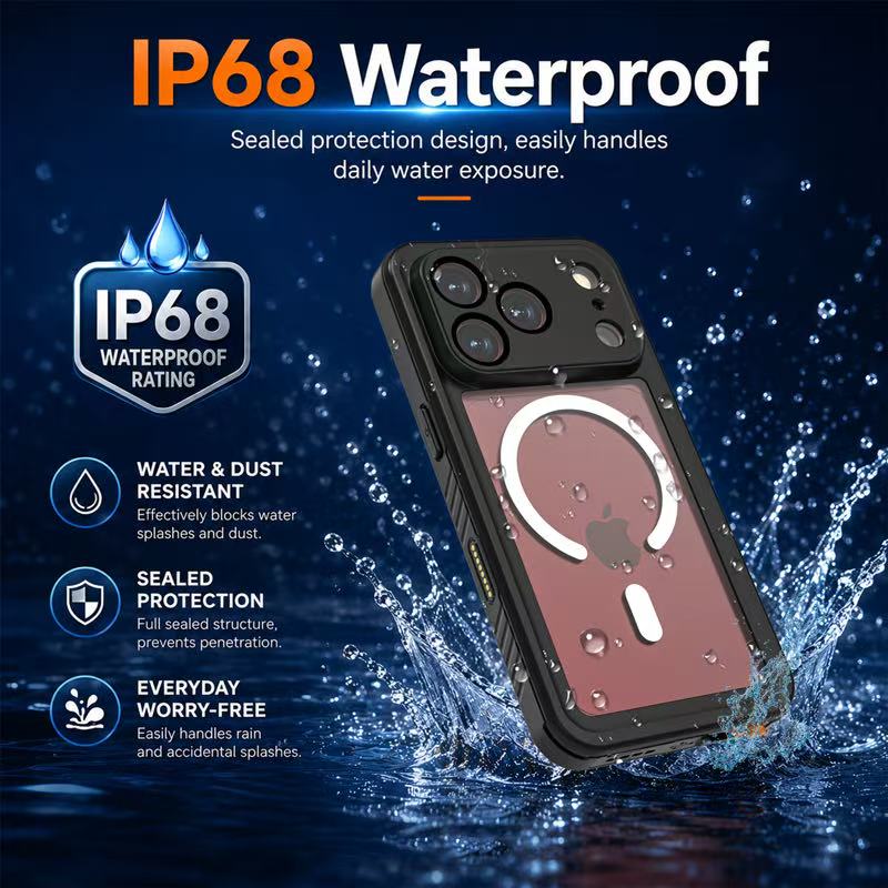 Load image into Gallery viewer, [FS Series][Magsafe Compatible] Apple iPhone 17 / 18 Pro Full Covered Waterproof Heavy Duty Shockproof Armor Case
