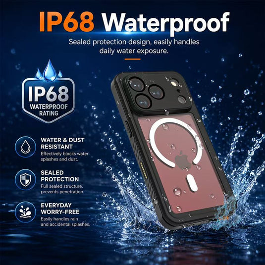[FS Series][Magsafe Compatible] Apple iPhone 17 / 18 Pro Full Covered Waterproof Heavy Duty Shockproof Armor Case