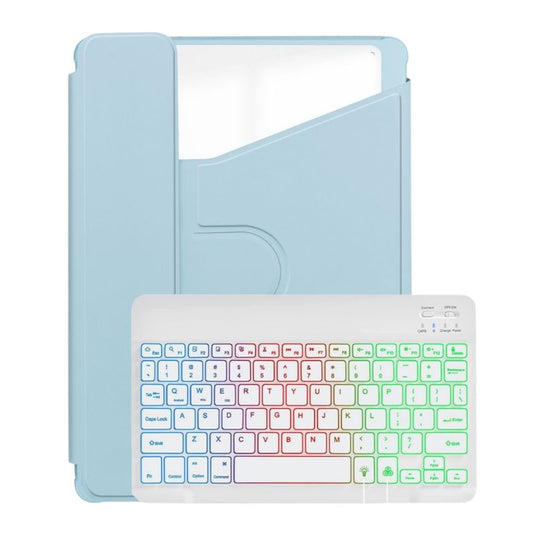 [Detachable Keyboard][With Backlit] Samsung Galaxy Tab S9 & S9 FE 11" - 360 Degree Rotating Magnetic Flip Cover Case With Pen Slot