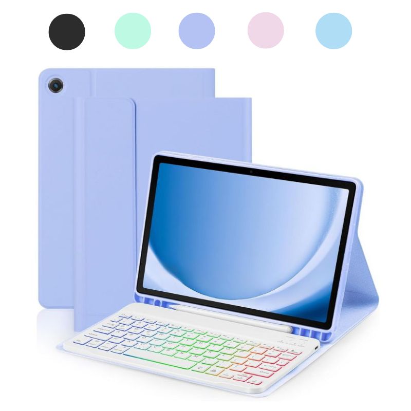 [Detachable Keyboard][With RGB Backlit][Square Keycaps] Samsung Galaxy Tab S9 Plus & S9 FE Plus 12.4" - Magnetic Wireless Bluetooth Keyboard Flip Case With Pen Slot - i-Station Mobile Phone & Electronic Device Repair and Accessories