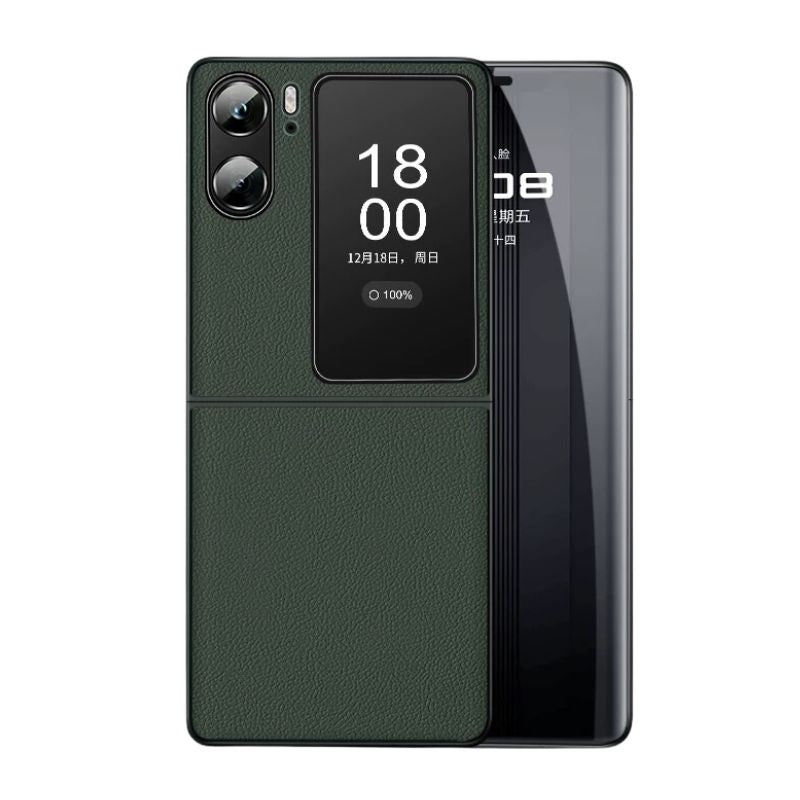 Load image into Gallery viewer, OPPO Find N2 Filp(CPH2437)/N3 Flip (PHT110)- Soft Edged With Magnetic Attraction Genuine Leather Series Case
