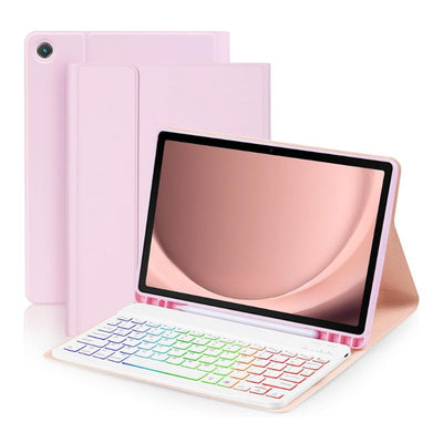 [Detachable Keyboard][With RGB Backlit][Square Keycaps] Samsung Galaxy Tab S9 Plus & S9 FE Plus 12.4" - Magnetic Wireless Bluetooth Keyboard Flip Case With Pen Slot - i-Station Mobile Phone & Electronic Device Repair and Accessories