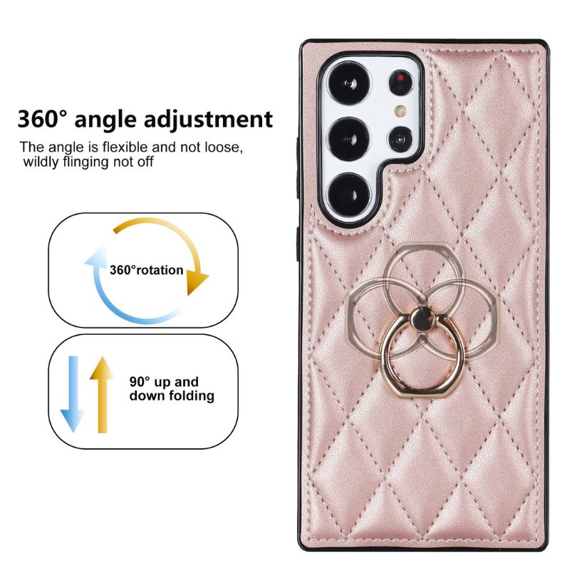 Load image into Gallery viewer, Samsung Galaxy S23(SM-S911)/FE(SM-S711)/Plus(SM-S916)/Ultra(SM-S918) - Full Soft Edge Diamond Shape Ring Essentials Series Case
