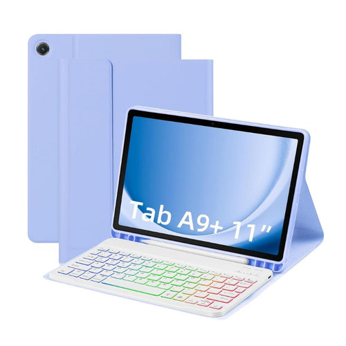 [Detachable Keyboard][With RGB Backlit][Square Keycaps] Samsung Galaxy Tab A9 Plus 11