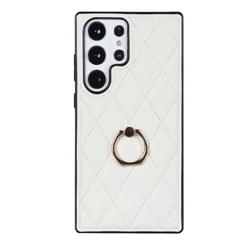 Load image into Gallery viewer, Samsung Galaxy S23(SM-S911)/FE(SM-S711)/Plus(SM-S916)/Ultra(SM-S918) - Full Soft Edge Diamond Shape Ring Essentials Series Case
