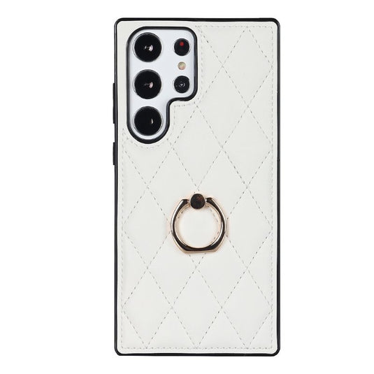 Samsung Galaxy S23(SM-S911)/FE(SM-S711)/Plus(SM-S916)/Ultra(SM-S918) - Full Soft Edge Diamond Shape Ring Essentials Series Case