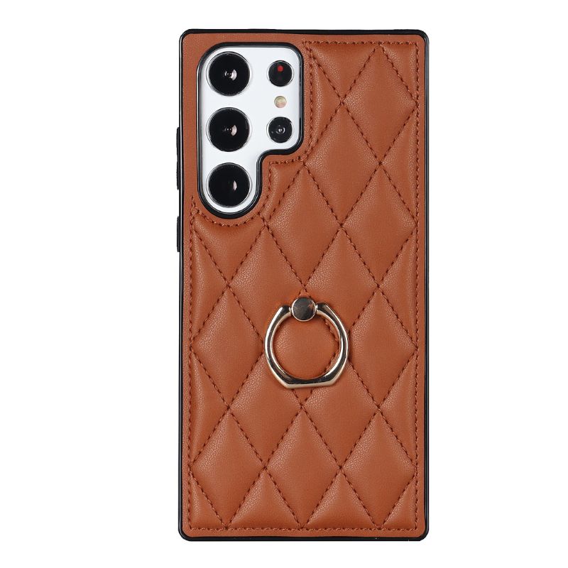 Load image into Gallery viewer, Samsung Galaxy S23(SM-S911)/FE(SM-S711)/Plus(SM-S916)/Ultra(SM-S918) - Full Soft Edge Diamond Shape Ring Essentials Series Case
