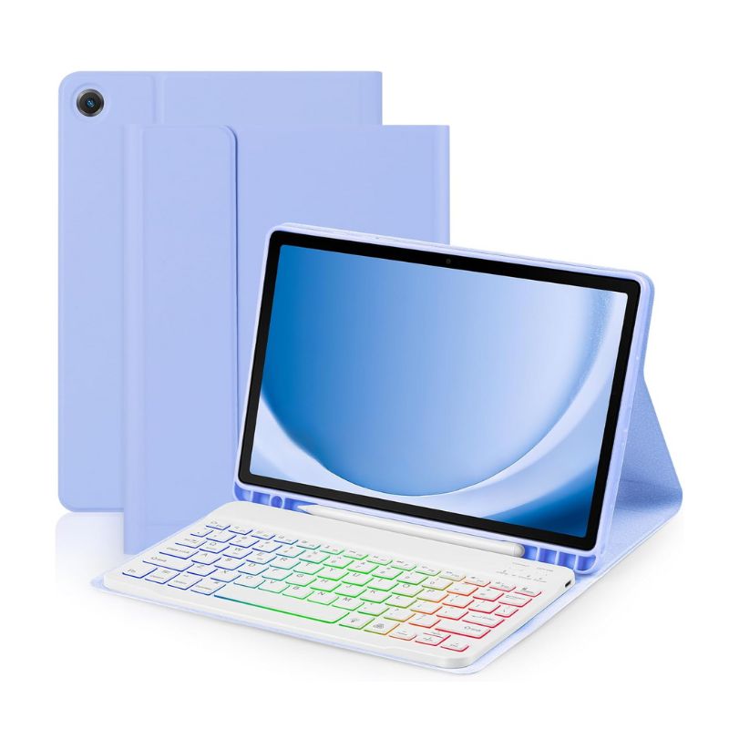 [Detachable Keyboard][With RGB Backlit][Square Keycaps] Samsung Galaxy Tab S9 Plus & S9 FE Plus 12.4" - Magnetic Wireless Bluetooth Keyboard Flip Case With Pen Slot - i-Station Mobile Phone & Electronic Device Repair and Accessories