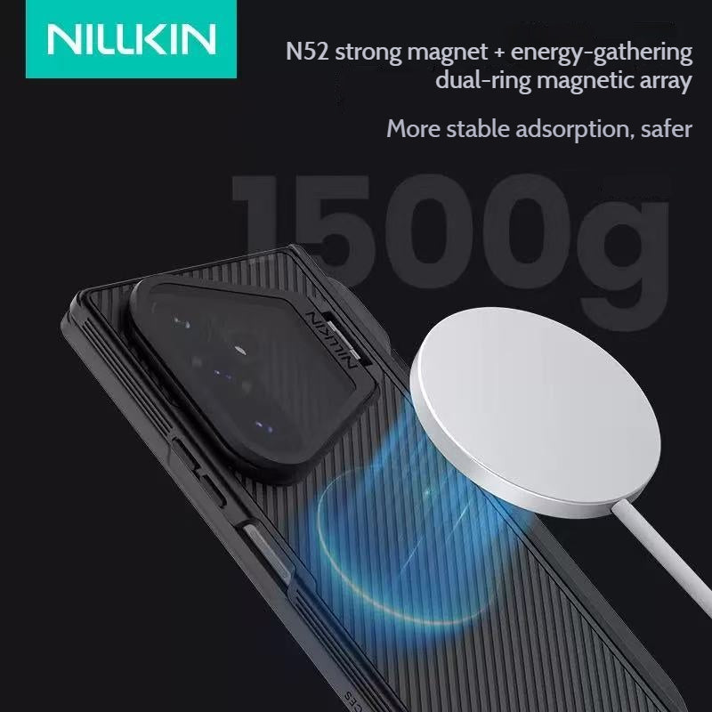 Load image into Gallery viewer, [With Pen Slot][Magsafe Compatible][Built-in Lens Cover] Samsung Galaxy Z Fold8 Ultra NILLKIN Folding Stand Shockproof Case
