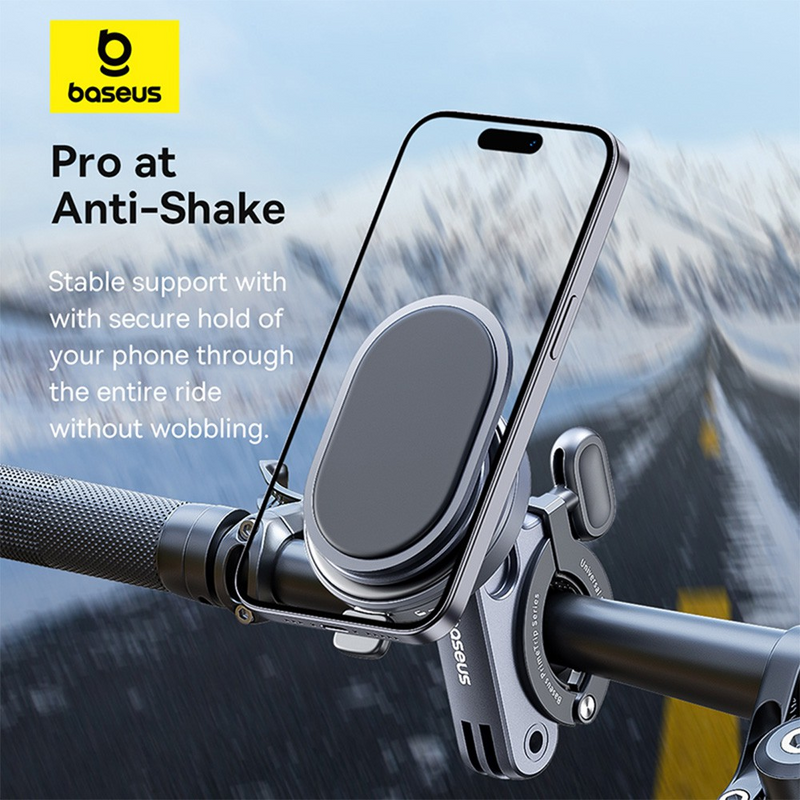 Load image into Gallery viewer, Baseus PrimeTrip Series Stick-on Type Bike Phone Mount-Cosmic Black
