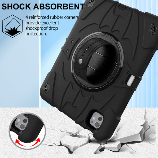 [Built-in Stand][With Pen Slot] Apple iPad 10.9'' 10/11th Gen (2022/2025) Batman Cartoon Kids Full-cover Silicone Shockproof Case