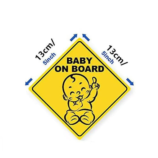 Universal Stylish Baby On Board Car Sticker Safety Sign For Reflective & Weatherproof Safety Sticker - i-Station Mobile Phone & Electronic Device Repair and Accessories