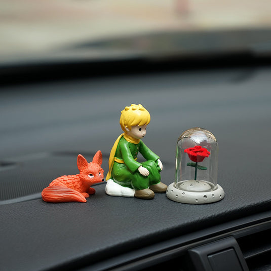 Mini Little Prince Car Dashboard Ornament Set – Cute Healing Style Interior Decoration Gift - i-Station Mobile Phone & Electronic Device Repair and Accessories