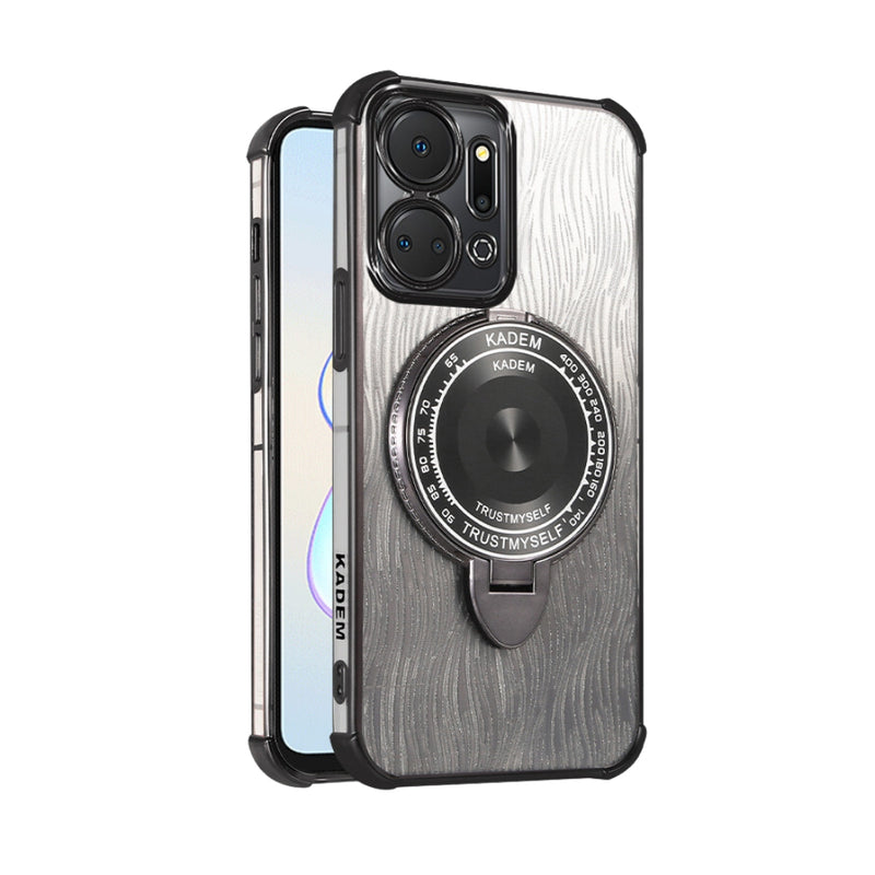 Load image into Gallery viewer, Motorola Moto Edge 50 Pro - Fashion Gradient Metal Frame Mirror Stand Series Case
