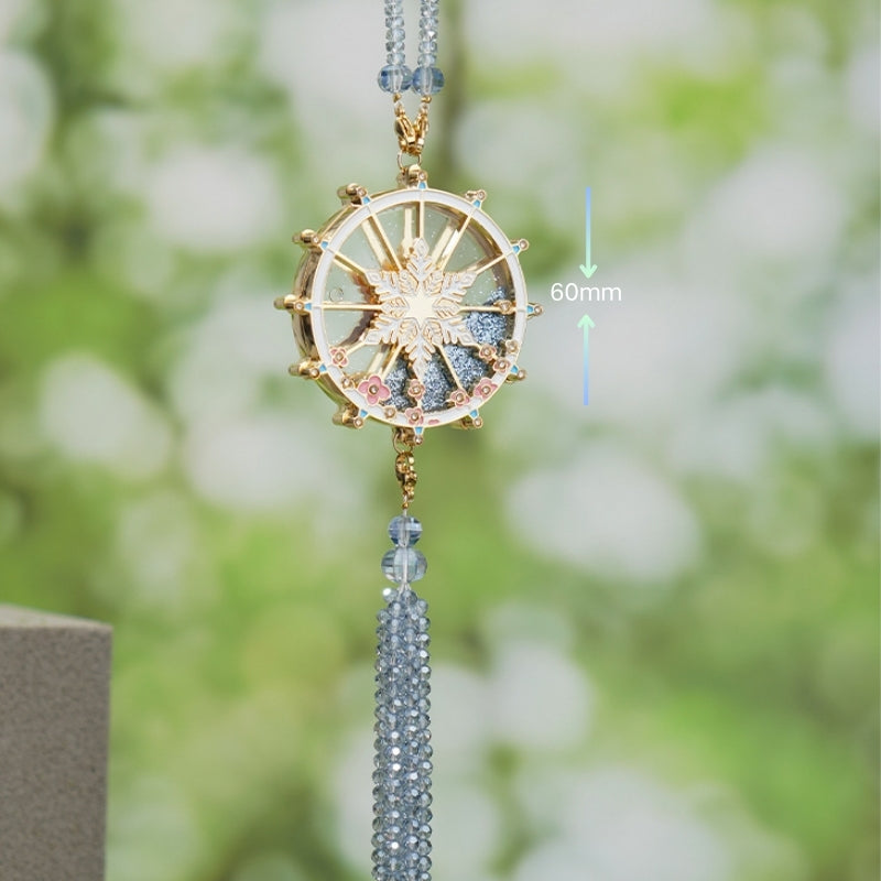 Load image into Gallery viewer, High-End Exquisite Ferris Wheel Liquid Sand Crystal Car Rearview Mirror Pendant Interior Decoration - i-Station Mobile Phone &amp; Electronic Device Repair and Accessories
