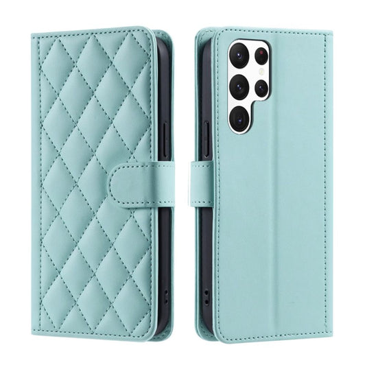 [With Card Slot] Samsung Galaxy S24/Plus/Ultra - Women Crossbody PU Leather Flip Wallet Series Stand Case With Lanyard