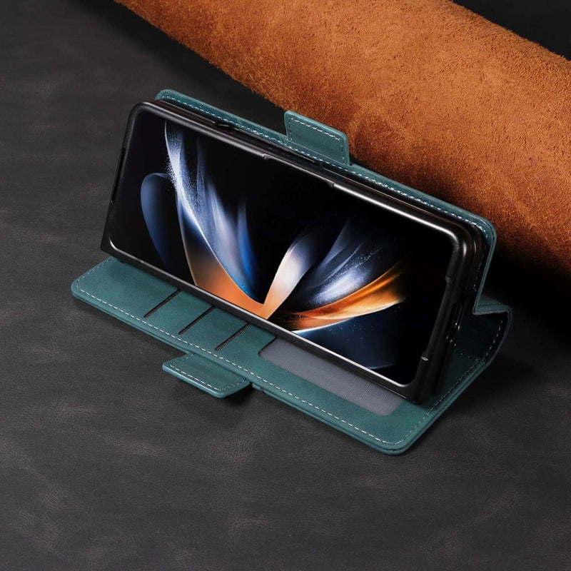 Load image into Gallery viewer, [With Card Slot] Samsung Galaxy Z Fold 5 5G (SM-F946B) - Business PU Leather Wallet Series Stand Case
