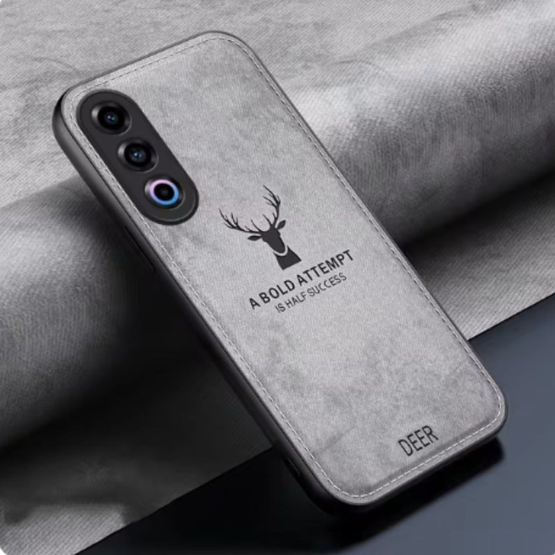 Load image into Gallery viewer, OPPO Reno 12 5G (CPH2625) - Fashion Deer Head PU Leather Essentials Series Case
