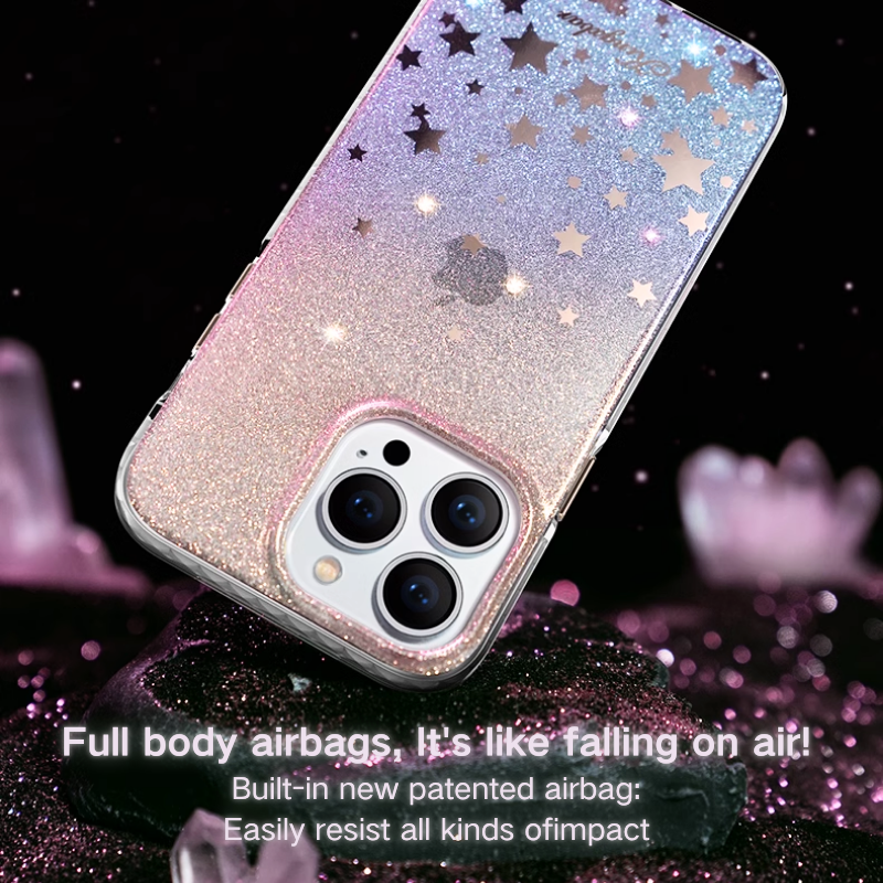 Load image into Gallery viewer, Apple iPhone 13/Pro/Pro Max Glitter Crystal Full-Cover Shockproof BlingBling Series Case
