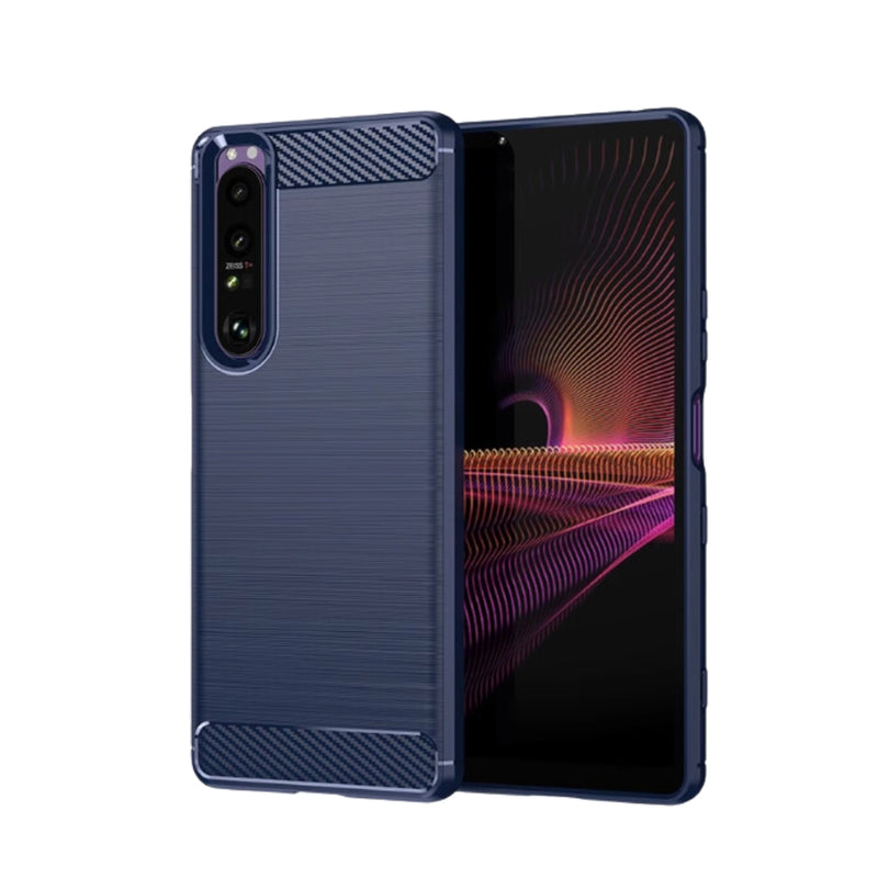 Load image into Gallery viewer, Sony Xperia 5 V - Drawing Series Carbon Fiber Shockproof TPU Heavy Duty Series Case
